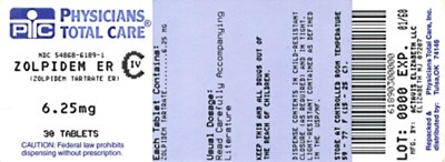 Image Of 6.25mg Package Label (Package Label)